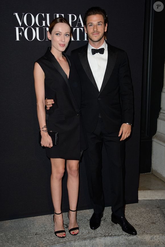 Gaspard Ulliel et Gaëlle Pietri assistant au Gala de la Fondation Vogue dans le cadre de la Semaine de la mode de Paris au Palais Galliera à Paris, France, le 9 juillet 2014. Photo par Nicolas Briquet/ABACAPRESS.COM