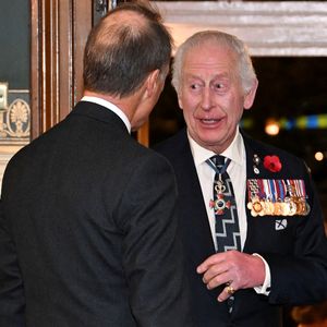 Le roi Charles III d'Angleterre - La famille royale du Royaume Uni assiste au Festival du souvenir  (Festival of Remembrance) au Royal Albert Hall, Londres le 9 novembre 2024. © Chris Ratcliffe / Pool / Julien Burton via Bestimage