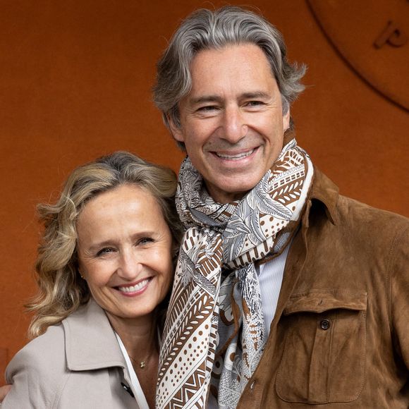 Caroline Roux lance sa collection documentaire "Après la colère" sur France 2.
Laurent Solly et sa compagne Caroline Roux au photocall du village lors des Internationaux de France de Tennis de Roland Garros, à Paris, France. © Jacovides-Moreau/Bestimage