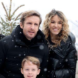 Philippe Lacheau, Corentin Guillot, Elodie Fontan au photocall du film "Marsupilami" lors du 29ème Festival International du Film de Comédie de l'Alpe d'Huez, France, le 22 janvier 2026. © Dominique Jacovides/Bestimage