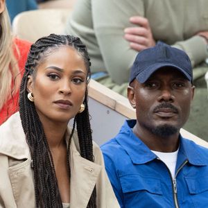 Jennifer Galap et Harry Roselmack en tribune lors des Internationaux de France 2025 à Roland Garros le 07 juin 2025 à Paris, France. Photo by Nasser Berzane/ABACAPRESS.COM