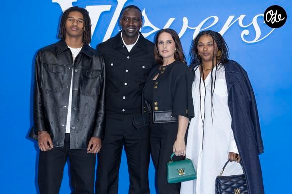 Tidiane Sy, Omar Sy, Hélène Sy, Sabah Sy au photocall du défilé Homme Louis Vuitton Printemps/Été 2025  dans le cadre de la Fashion Week de Paris, France, le 18 juin 2024. © Olivier Borde/Bestimage