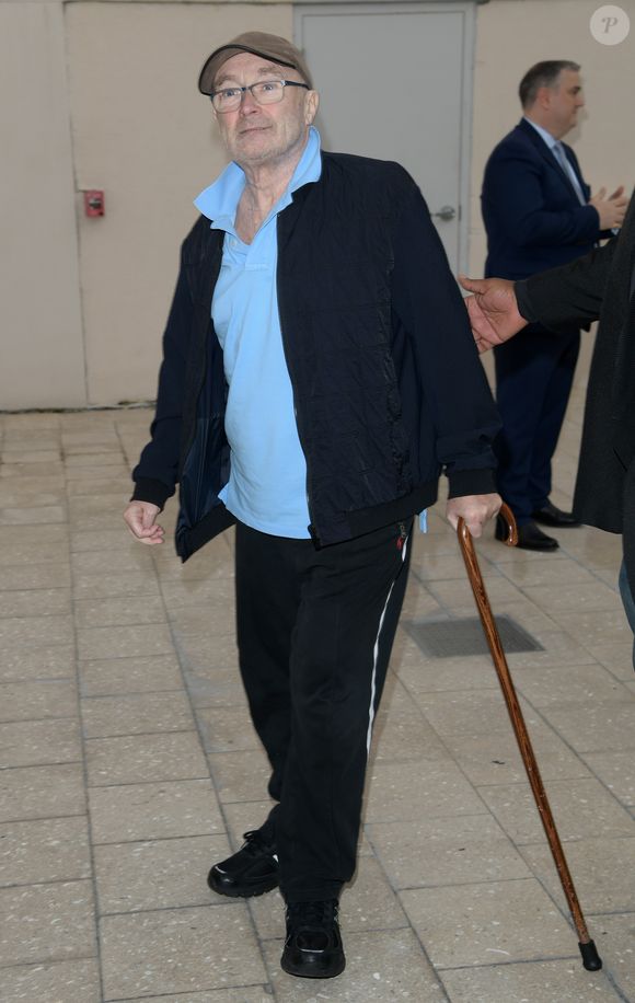 Phil Collins inaugure la bijouterie "Orianne Collins" du nom de ex femme Orianne avec qui il est a nouveau en couple à Miami le 10 mai 2018.