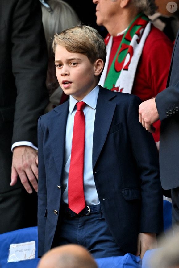 Le prince George assiste au quart de finale entre le Pays de Galles et l'Argentine à Marseille lors de la Coupe du monde de Rugby 2023 le 14 octobre 2023.
© Bruno Bebert / Bestimage