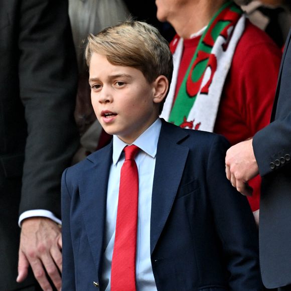 Le prince George assiste au quart de finale entre le Pays de Galles et l'Argentine à Marseille lors de la Coupe du monde de Rugby 2023 le 14 octobre 2023.
© Bruno Bebert / Bestimage