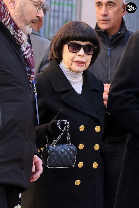 Mireille Mathieu - Arrivées aux obsèques de Brigitte Bardot en l'église Paroissiale Notre-Dame-de-l'Assomption de Saint-Tropez, France, le 7 janvier 2026. © Jacovides-Moreau/Bestimage