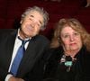 Pierre Perret a encore du mal à réaliser qu'il doit vivre sans elle

Pierre Perret et sa femme Rebecca - Représentation de la pièce de théâtre "Les Grandes Filles" au Théâtre Montparnasse en soutien à l'APREC (l'Alliance Pour la Recherche en Cancérologie) à Paris, le 31 mars 2015. © Denis Guignebourg / Bestimage