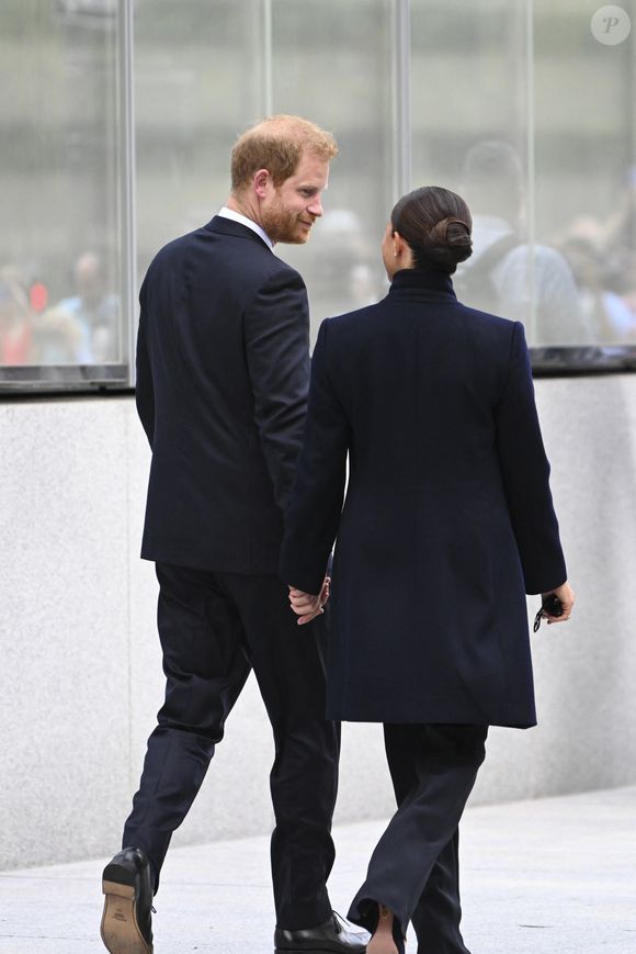 Le prince Harry, duc de Sussex et Meghan Markle, duchesse de Sussex, en visite à New York, le 23 septembre 2021.
© Taidgh Barron/Zuma Press/Bestimage