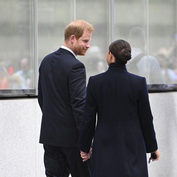 Le prince Harry, duc de Sussex et Meghan Markle, duchesse de Sussex, en visite à New York, le 23 septembre 2021.
© Taidgh Barron/Zuma Press/Bestimage