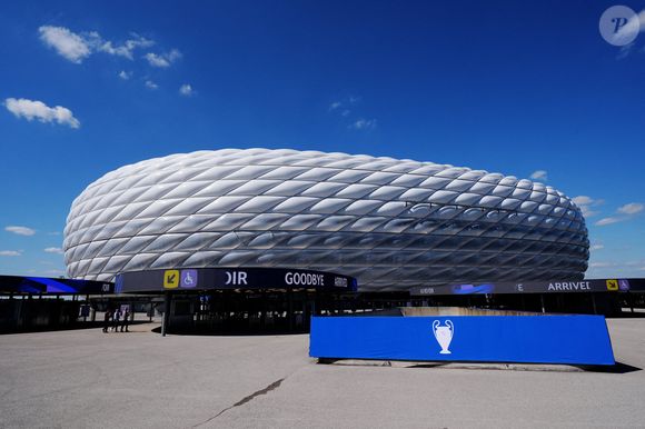 Une vue générale du stade de Munich en Allemagne, avant la finale de la Ligue des champions de l'UEFA samedi. Date de la photo : Vendredi 30 mai 2025. Mike Egerton/PA Wire.
