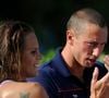 C’est en 2010 qu’elle accueille son premier enfant, une petite Manon, née de ses amours avec Frédérick Bousquet.
La Française Laure Manaudou et Frederick Bousquet à l'Open de France EDF à Paris, France, le 25 juin 2011. Photo by Henri Szwarc/ABACAPRESS.COM