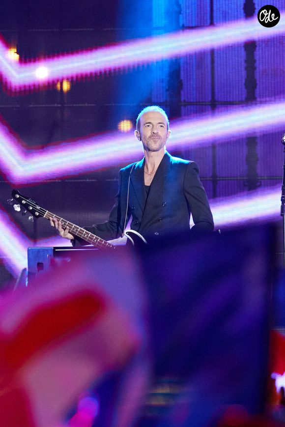 Exclusif - Calogero - Enregistrement de l'émission "Tous avec les bleus, le concert événement", diffusée en direct sur TF1 le 12 octobre 2023, au Village Rugby, place de la Concorde, à Paris
En direct du Village Rugby, un concert pour fêter l'entrée du XV de France dans les quarts de finale de la plus prestigieuse compétition de Rugby.
© Cyril Moreau-Veeren / Bestimage