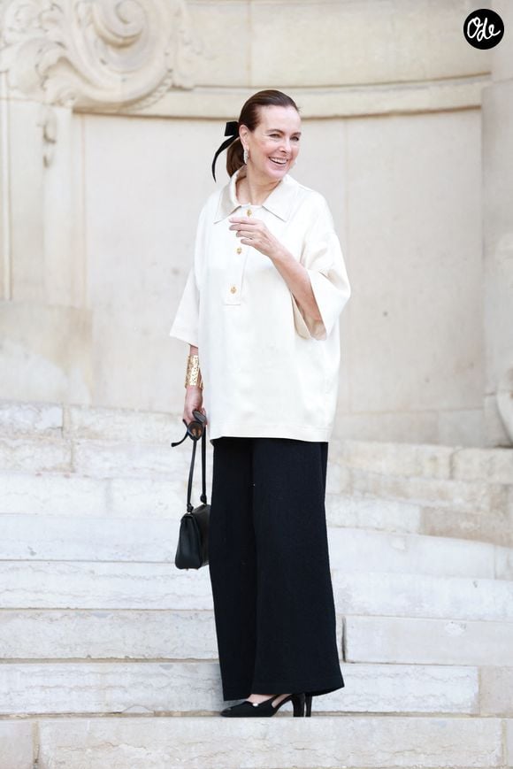 Carole Bouquet 

Carole Bouquet au défilé Chanel "Collection Haute Couture Automne/Hiver 2026-2027" lors de la Fashion Week de Paris, le 7 juillet 2026 © Florian Lavielle / Bestimage
