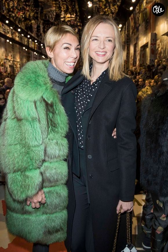 Mathilde Favier et Delphine Arnault - Front Row - Défilé de mode automne-hiver 2018/2019 "Christian Dior" au musée Rodin à Paris le 27 février 2018.
© Olivier Borde / Bestimage