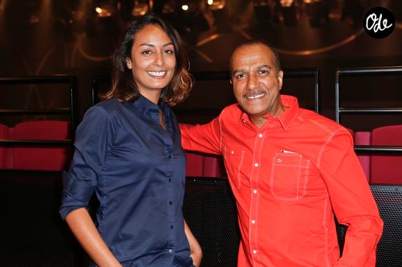 La journaliste et chroniqueuse Leïla Kaddour-Boudadi, Pascal Legitimus - Pascal Legitimus présente sa dernière representation exceptionnelle de son spectacle "Alone Man Show" à Bobino le 30 mai 2015.