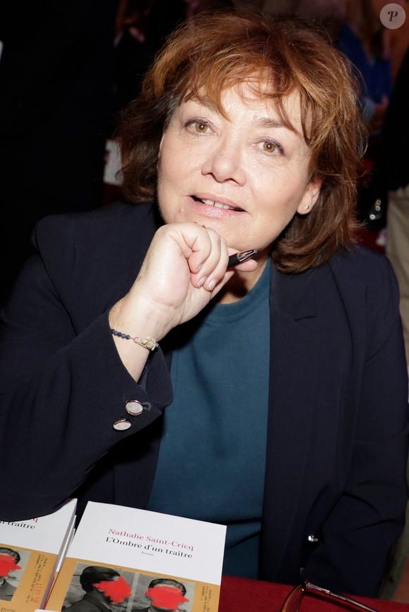Nathalie Saint-Cricq - Remise des Prix du Guesclin 2023, du Prix des Empires Prince Joachim Murat 2023, du Trophée de la Biographie Gonzague Saint-Bris 2023 et du Prix de la Mairie du 8ème lors du 13ème salon de l'histoire dans les Salons du Cercle National des Armées à Paris le 27 novembre 2023. © Cédric Perrin/Bestimage