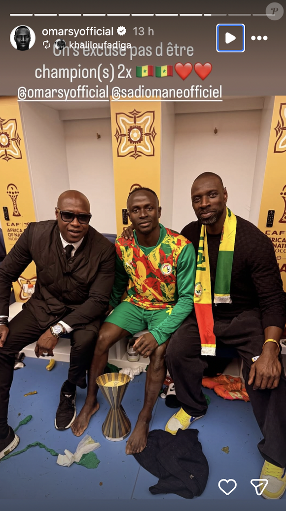 Omar Sy assiste au sacre du Sénégal à la finale de la CAN