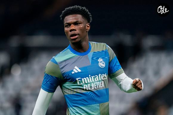 Aurélien Tchouaméni lors du match de la Ligue des Champions opposant le Real Madrid au Bayern Munich, le 7 avril 2026.

© Alterphotos / PsnewZ / Bestimage