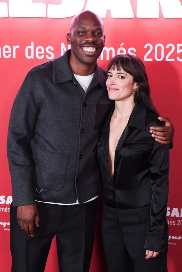 Jean Pascal Zadi et Vimala Pons lors du dîner des nominations aux César 2025 au Fouquet's à Paris, France, le 10 février 2025. Photo par Aurore Marechal/ABACAPRESS.COM