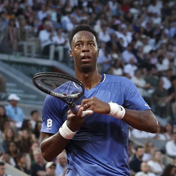 Hugo Gaston (FRA) Vs Gael Monfils (FRA) - Gaël Monfils joue et perd son dernier match face à Hugo Gaston lors des internationaux de tennis de Roland Garros à Paris le 25 mai 2026. © Michael Baucher / PsnewZ / Bestimage