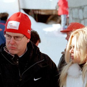 Albert de Monaco, bobsleigh à St Moritz. Marlène Copland. MARIO BRENNA / BESTIMAGE