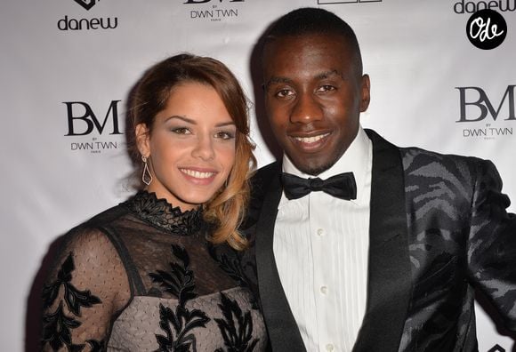 Blaise Matuidi et sa compagne Isabelle - Lancement des smartphones "BM by DWN TWN" de la marque Danew co-créés par Matuidi (joueur du PSG) à l'Elyséum, Paris, le 5 mai 2016. © Veeren/Bestimage