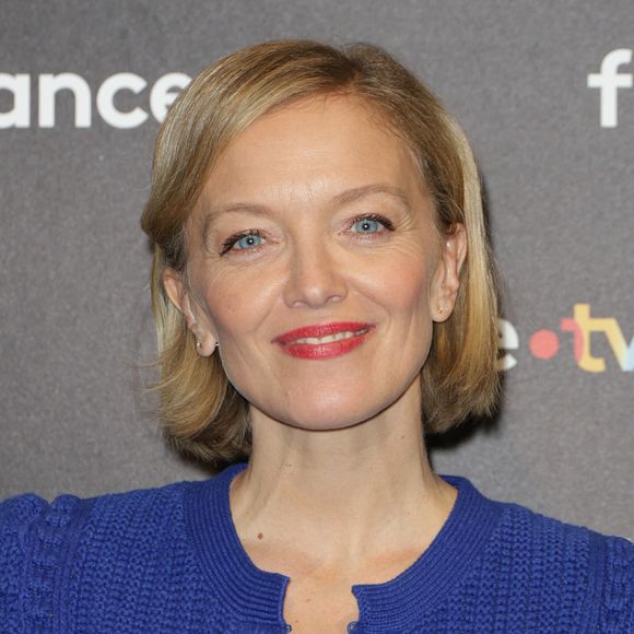 Maya Lauqué au photocall à l'occasion des 40 ans de l'émission "Télématin" au siège de France Télévisions à Paris, le 6 février 2025. 

Photo : Coadic Guirec / Bestimage