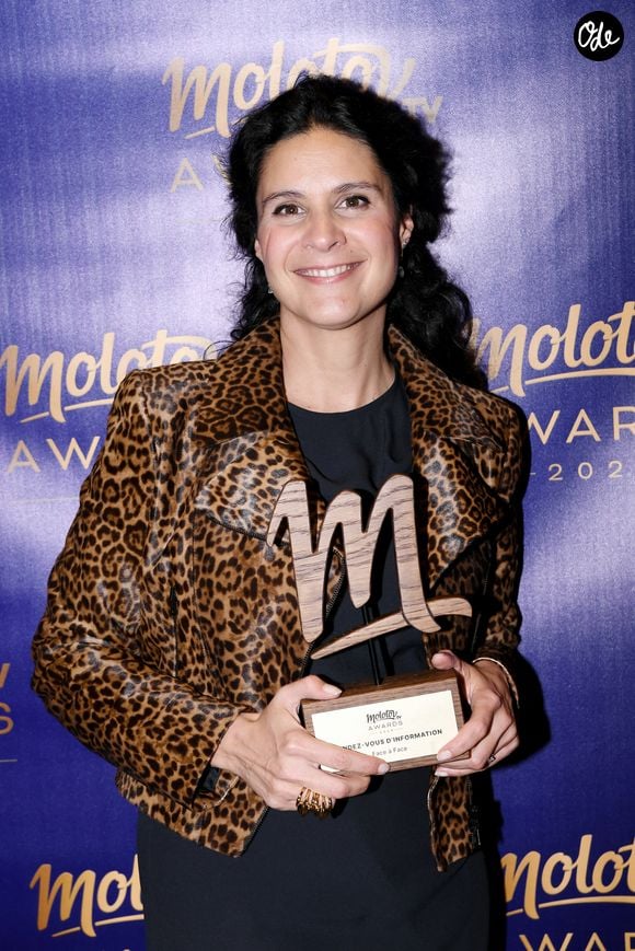 Exclusif - Apolline de Malherbe, lors de la soirée de remise de prix Molotov TV Awards 2024, le 1er octobre 2024. © Rachid Bellak / Bestimage