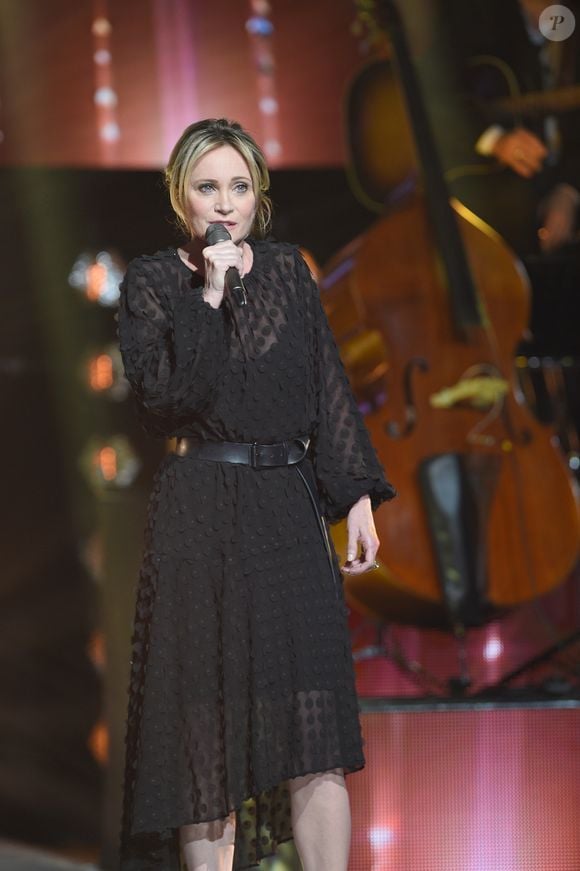 Exclusif - Patricia Kaas - Enregistrement de l'émission "Bon anniversaire Line" à l'occasion des 90 ans de L.Renaud au Théâtre Bobino à Paris, qui sera diffusée le Mardi 3 juillet à 20h55 sur France 2.  © Coadic Guirec / Bestimage