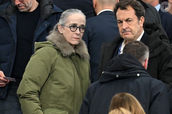 Delphine Ernotte, présidente du groupe France Télévisions au match de rugby du Tournoi des Six Nations France contre Angleterre au Stade de France à Saint-Denis le 14 mars 2026

© Lionel Urman / Bestimage