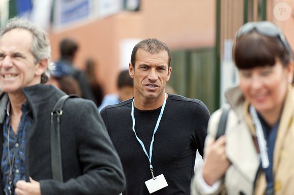Christophe Pinna et sa femme sont photographiés lors du Tennis Open Nice Cote d'Azur 2012, à Nice, France, le 22 mai 2012. Photo par Patrice Masante/ABACAPRESS.COM