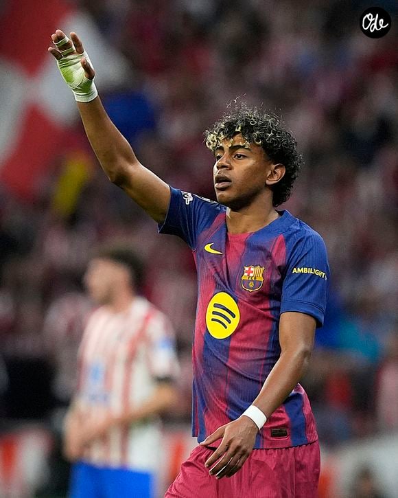 Lamine Yamal, du FC Barcelone, lors du match retour des quarts de finale de la Ligue des champions 2025/2026. 14 avril 2026. (ALTERPHOTOS/Acero)