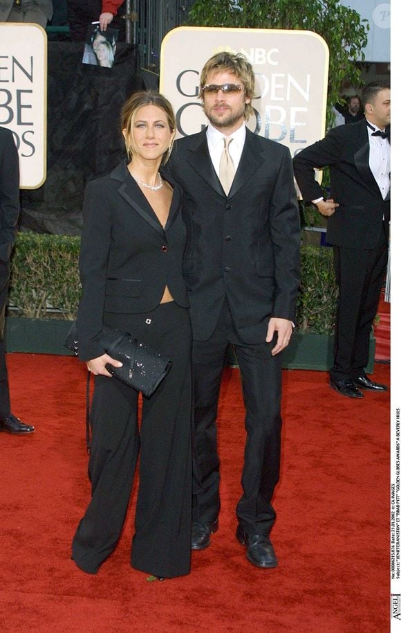 Brad Pitt et Jennifer Aniston  aux Golden Globes. 

Fame Pictures / Bestimage