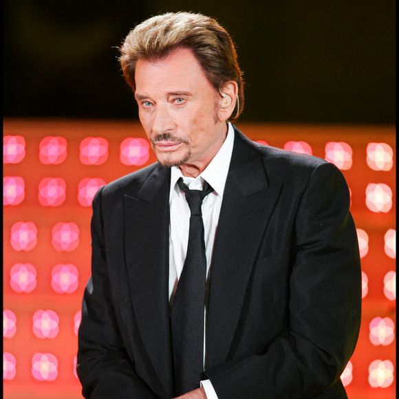 Archives - Johnny Hallyday lors de l'enregistrement de l'émission "Tenue de soirée à Nantes le 24 novembre 2007.

Photo : Guillaume Gaffiot/Bestimage
