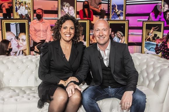 Exclusif - Christophe et Julie Mercy - Enregistrement de l'émission "Les 20 ans du Loft", diffusée en direct sur C8 et présentée par B.Castaldi, à Paris. Le 8 avril 2021
© Jack Tribeca / Bestimage