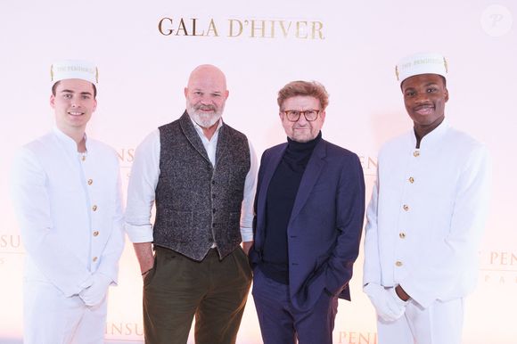 Philippe Etchebest assiste à un photocall pour le Gala d'Hiver du Peninsula Paris, avec un cocktail dînatoire orchestré par le Chef Exécutif David Bizet et la Chef Pâtissière Anne Coruble à l'hôtel Peninsula à Paris, France, le 27 novembre 2025. Photo by David Boyer/ABACAPRESS.COM