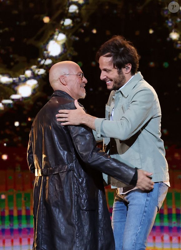 Exclusif - Florent Pagny et Vianney - Enregistrement de l'émission "Avec Florent, tout le monde ELA" à La Seine Musicale à Paris, le 20 juin 2023. © Cyril Moreau-Dominique Jacovides / Bestimage