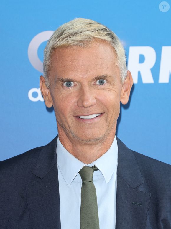 Christophe Jakubyszyn lors de la conférence de presse de rentrée BFM TV. - RMC du groupe Altice France à Paris, France, le 31 août 2023. © Coadic Guirec/Bestimage