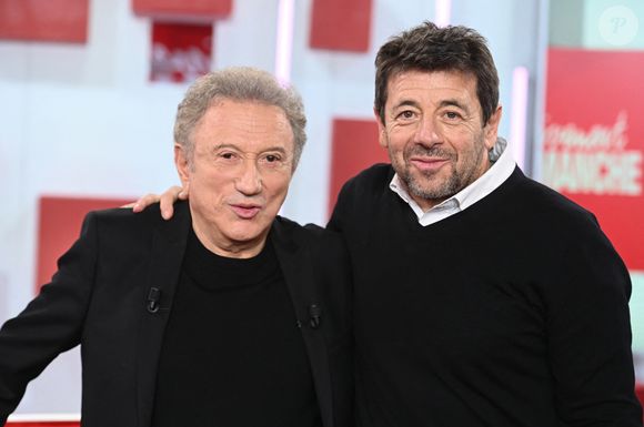 Exclusif - Michel Drucker et Patrick Bruel lors de l'enregistrement de l'émission "Vivement dimanche" au studio Rive Gauche, présentée par M.Drucker avec une diffusion sur France 3 le 15 mars 2026, à Paris, France, le 4 mars 2026. © Guillaume Gaffiot/Bestimage

|Exclusif - Enregistrement de l'émission "Vivement dimanche" au studio Rive Gauche, présentée par Michel Drucker avec une diffusion sur France 3 le 15/03/2026