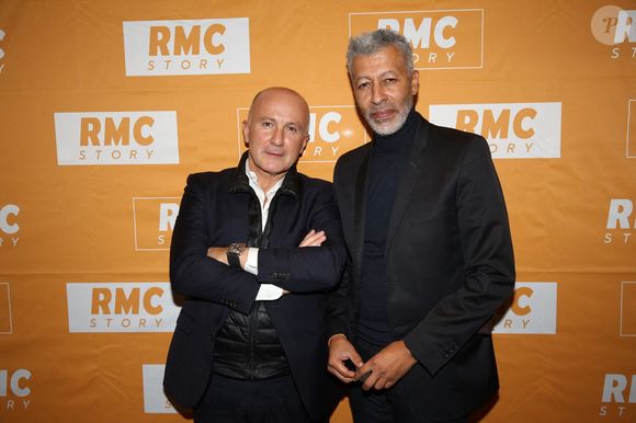 Rachid M'Barki et Dominique Rizet lors de la Première de Faites Entrer l'Accusé au Grand Rex a Paris, France le 12 Octobre 2020. Photo par Jerome Domine/ABACAPRESS.COM