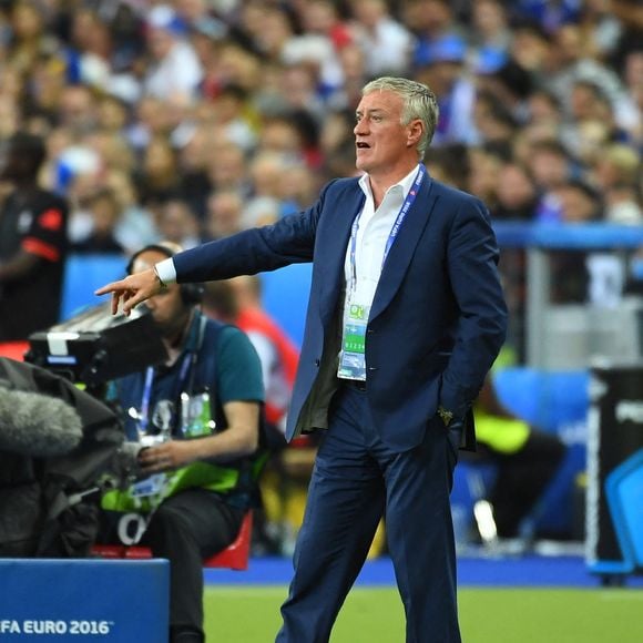 Didier Deschamps lors du match de football France-Roumanie au Stade de France à Saint-Denis, France, le 10 juin 2016. Photo NG/ABACAPRESS.COM