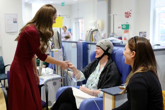 Catherine (Kate) Middleton, princesse de Galles à l'hôpital Royal Marsden, où elle a reçu son traitement contre le cancer, à Londres, Royaume-Uni, le 14 janvier 2025. © Chris Jackson/WPA-Pool/Bestimage