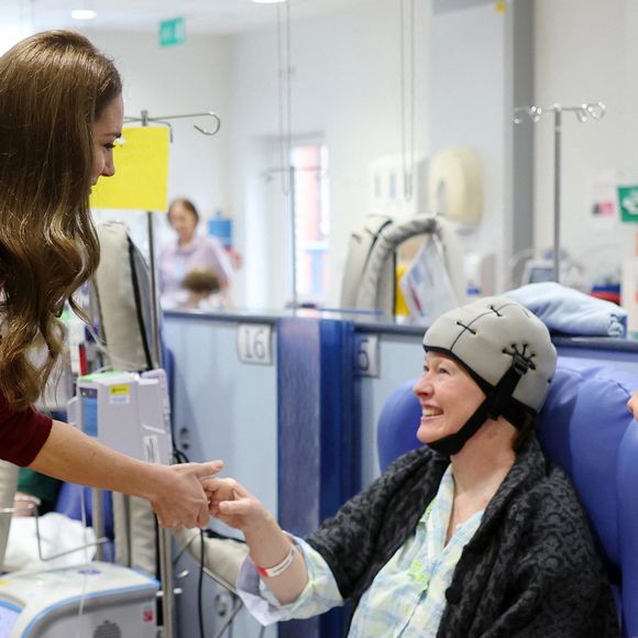 Catherine (Kate) Middleton, princesse de Galles à l'hôpital Royal Marsden, où elle a reçu son traitement contre le cancer, à Londres, Royaume-Uni, le 14 janvier 2025. © Chris Jackson/WPA-Pool/Bestimage