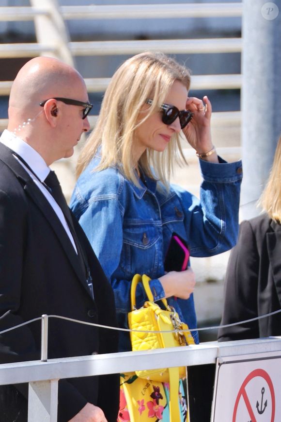Delphine Arnault arrive à Venise pour le mariage de Jeff Bezos et Lauren Sanchez le 27 juin 2025. Backgrid USA / Bestimage