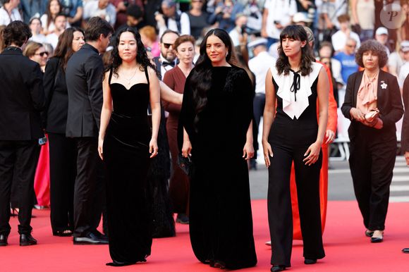 Ji-Min Park, Hafsia Herzi et Gioia Farisano - Montée des marches de la cérémonie de clôture du 78ème Festival International du Film de Cannes, au Palais des Festivals à Cannes. Le 24 mai 2025
© Jacovides-Moreau / Bestimage