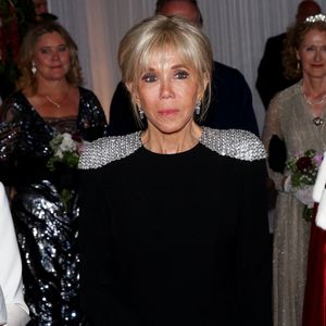Brigitte Macron lors d'un banquet d'état à Guildhall, Londres le 9 juillet 2025. Le couple présidentiel français est en voyage officiel au Royaume Uni pour trois jours.

© Dominique Jacovides / Bestimage