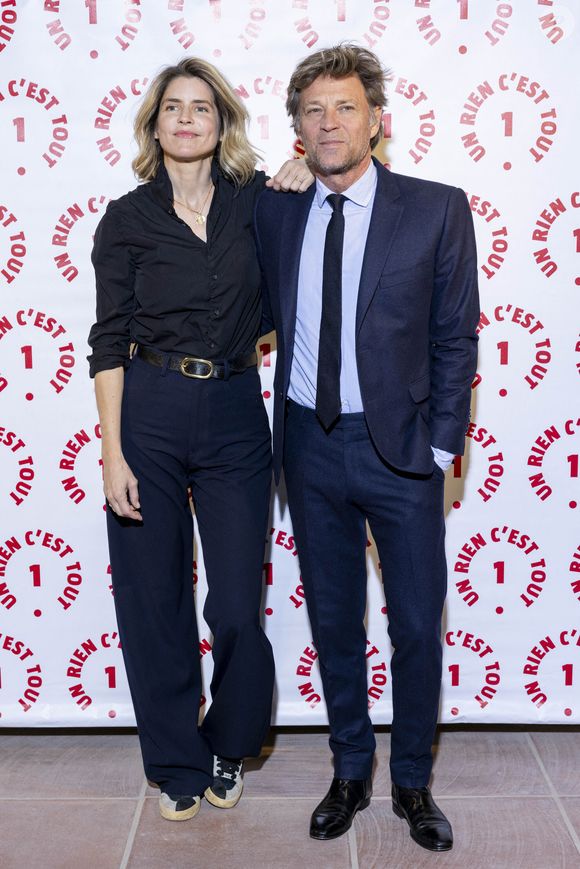 Alice Taglioni, Laurent Delahousse au photocall des invités au dîner de gala de l'association "Un rien c'est tout" au musée de l'armée aux Invalides à Paris le 7 mars 2024.
© Cyril Moreau / Bestimage