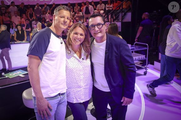 Exclusif - Matthieu Delormeau, Valérie Bénaïm, Olivier Dartigolles -  Emission "Tout beau, tout n9uf" présentée par C. Hanouna sur W9 à Paris le 11 septembre 2025. © Jack Tribeca / Bestimage