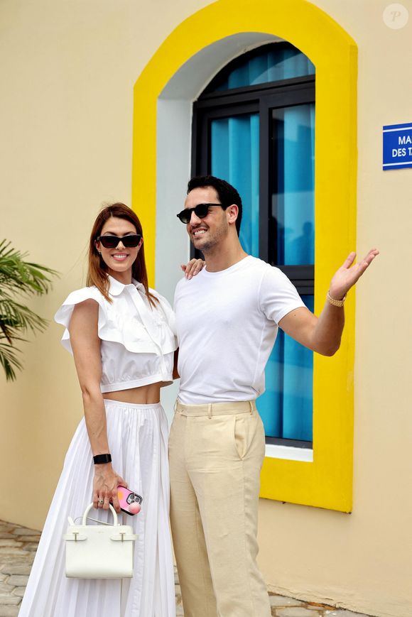 Iris Mittenaere et Diego El Glaouri - Madame D.Ouattara, Première Dame de la Côte d'Ivoire, accompagnée de Madame D.Tshisekedi, Première Dame du Congo, a inauguré la Case des Enfants, reconstruite suite aux fonds récoltés lors du Gala 2022 de la Fondation "Children of Africa", à Abidjan. Le 1er mars 2024
© Dominique Jacovides / Bestimage