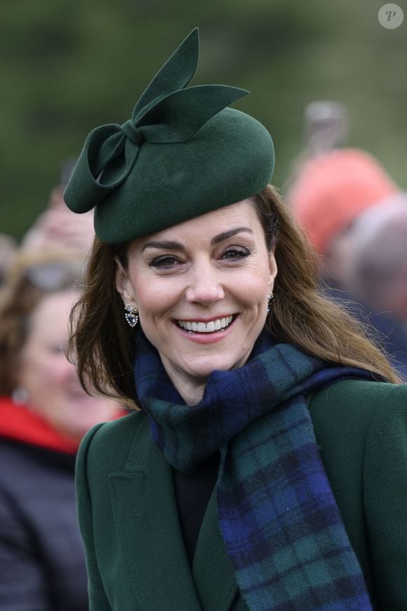 Catherine (Kate) Middleton, princesse de Galles - La famille royale britannique se rend à la messe de Noël à Sandringham le 25 décembre 2024. - La famille royale britannique se rend à la messe de Noël à Sandringham le 25 décembre 2024.